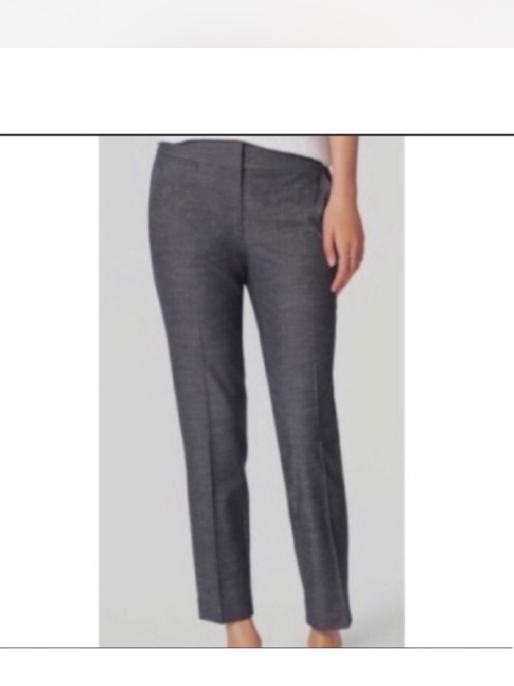 Ann Taylor Loft Marisa Gray Slim Ankle Dress Pants - Picture 2 of 8